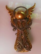 Gold-tone Angel Brooch - $13.85
