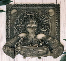 Celtic Goddess of Rebirth Cerridwen With Magical Potions Cauldron Wall D... - $34.99