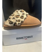 Minnetonka Joanna Womens Shoes Sz 8 Brown Leopard Print Slippers - $54.44