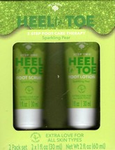 Heel to Toe 2 Step Foot Care Sparkling Pear 2 Pack Set Moisturize 2 x 1fl oz. - £8.68 GBP