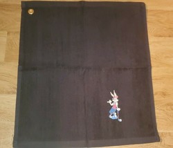Bugs Bunny Golf Sport Towel 16x18 Black - £11.54 GBP