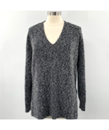 Athleta Women’s Shasta Black &amp; White Heather Wool Blend Sweater Size Med... - $348.57 MXN