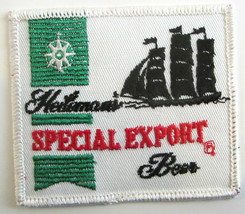 HEILEMAN&#39;S SPECIAL EXPORT BEER PATCH with BOAT NEW VINTAGE - $7.49