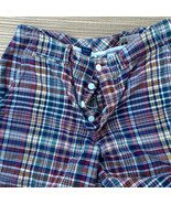 Polo Ralph Lauren Mens Button Front Authentic Madras Plaid Shorts Sz 34 ... - £23.35 GBP