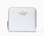 New Kate Spade Staci Small Zip Around Bifold Wallet Leather Pale Sapphirine - $47.41