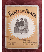 RARE Sheet Music Tickled To Death Ragtime March Two Step Chas Charles Hu... - £12.79 GBP