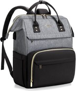 Lovelook Laptop Backpack for Women -- Holds 15.6&quot; Laptop -- Gray &amp; Black... - £43.21 GBP