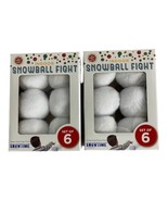 Indoor Snowball Fight Set Of 12 Original Fun Winter Fun Indoors Snow time. - $21.18