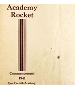 East Corinth Academy Rocket 1941 Maine Publication Commencement Book PB ... - $37.50