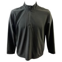 Slazenger Golf Pullover Black Quarter Zip Pockets LG Lightweight Sleeves... - $23.74