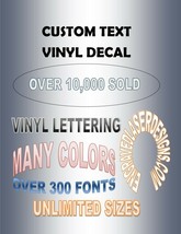Custom Vinyl Lettering Personalized Custom Vinyl Decal Sticker Window Wall Name - £2.44 GBP+