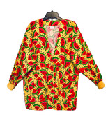 Cotton Scrub &amp; Co. Womens L Watermelon Print Long Sleeve Snap Medical La... - $23.24 CAD