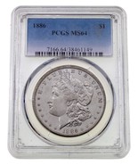 1886 Argent Morgan Dollar Classé Par PCGS Comme MS-64 - $125.91