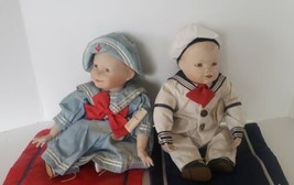 Ashton-Drake AMANDA &amp; MATTHEW Yolanda Bello Porcelain Sailor Dolls 12&quot; 1987/88 - £19.86 GBP