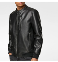 Designer Man genuine Handmade men leather jacket real leather jacket for men #60 - £95.79 GBP
