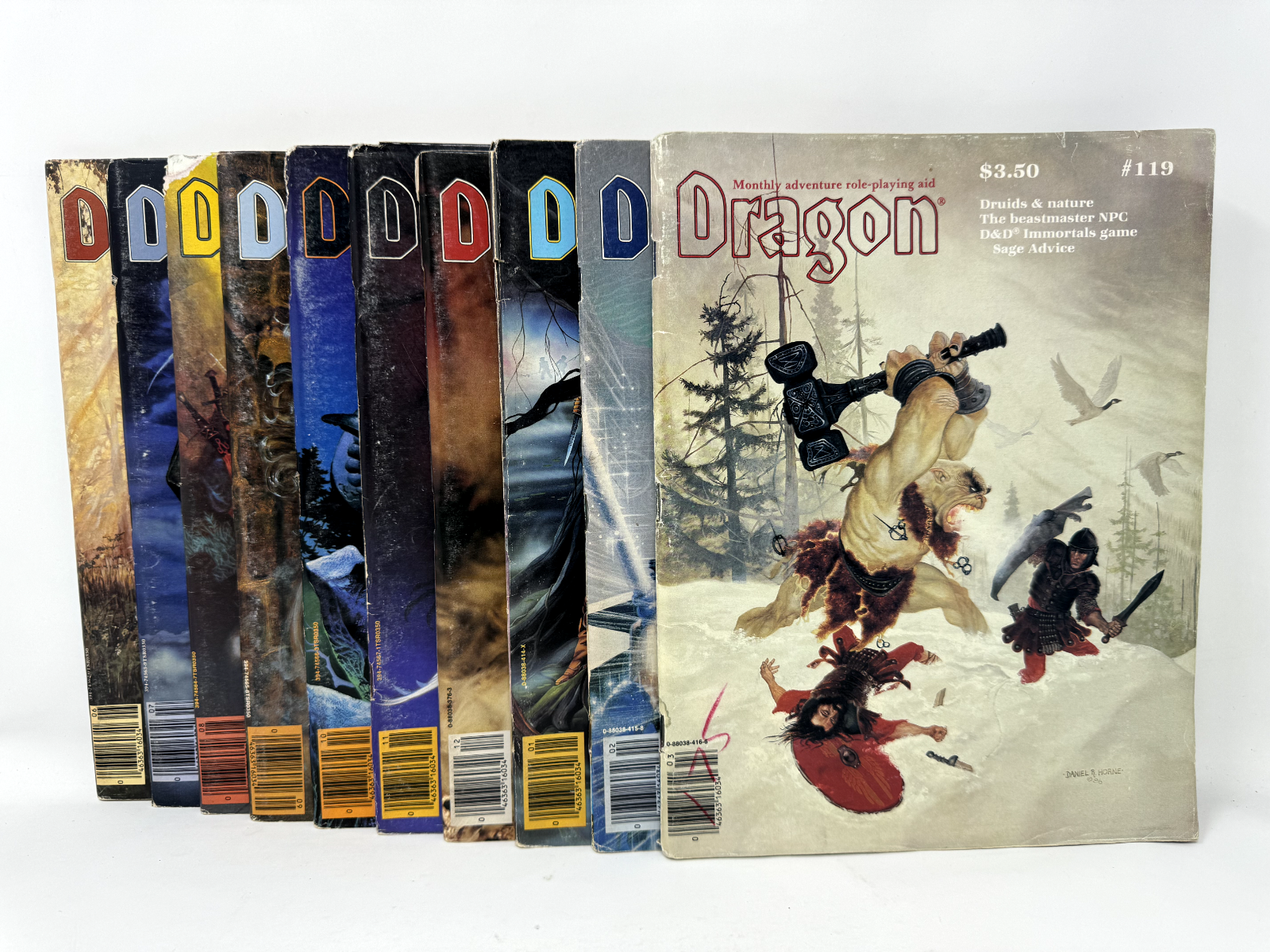 Lot of 10 Vintage Dragon Magazines D&D Volumes 110-119 COMPLETE RUN - $40.50