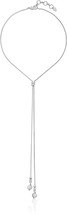 Imitation Mother of Pearl Stone Lariat Necklace - £52.60 GBP