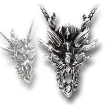 SteamPunk Victorian Alchemy Gothic Dragon Skull Pendant Necklace, NEW UN... - $24.14
