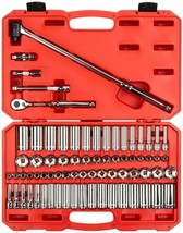 Tekton 3/8 Inch Drive 6-Point Socket Ratchet Set, 74-Piece (1/4-1 In, 6-24 Mm) - £359.45 GBP