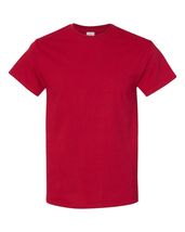 5000 T-Shirt  NEW Gildan Men&#39;s Heavy Cotton Plain Crew Neck Short Sleeves  Red - £11.05 GBP