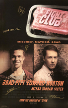 FIGHT CLUB MOVIE POSTER SIGNED BY CAST - $180.00