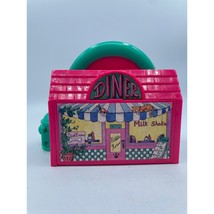 Vintage 1995 Mini Pound Puppies Diner Compact Galoob Playset w/ 1 figure - £19.06 GBP