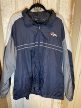 Denver Broncos Sports Illustrated Windbreaker Jacket Dunbrooke Mens Size XXL - $20.57