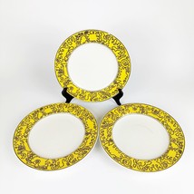 [3] MIKASA Fashion Tribal CP002 Congo Pattern Yellow Black 8.5&quot; Salad Plate - £35.61 GBP