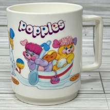 Popples Plastic Cup 1986 Deka Made in USA Vintage Kids Childs Mug - £8.23 GBP