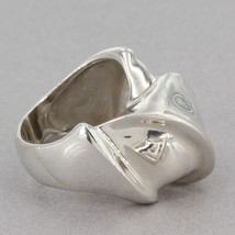 Retired Silpada Chunky Sterling Silver RIBBON TWIST Ring R2007 Size 8 - £31.23 GBP