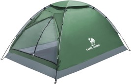 Camel Crown 2/3/4 Person Camping Tent With Removable Rain Fly, Easy Setup - $38.97