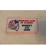 Bowlers Club of Illinois Women&#39;s 225 Game Patch from the 90s Pink Border - £7.85 GBP