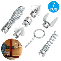 7Pcs Cutter Set Drain Cleaner Plumbing Snake Tool Cable Auger Clog Sewer Pipe US - $21.99