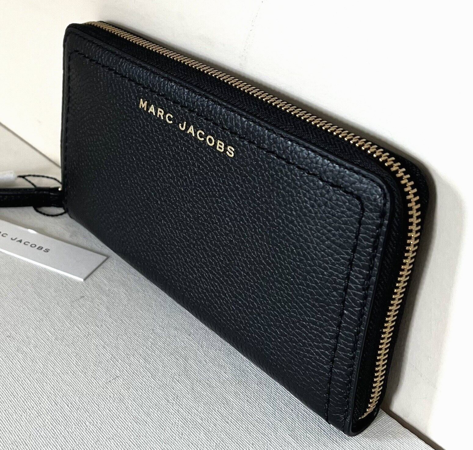 New Marc Jacobs The Groove Zip Around Continental Wallet Leather Black Item image 3