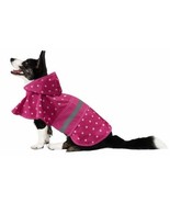Fashion Pet Polka Dot Dog Raincoat Pink Medium - £38.16 GBP