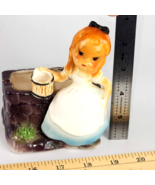 Jill at the Well Vintage Planter Missing Top Metal Part. READ - $20.79 CAD