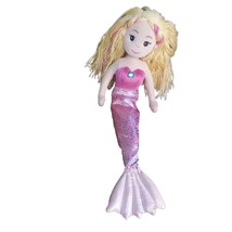 Aurora Plush Mermaid Doll 18 Inch Pink Stuffed Animal Kids Toy - £12.53 GBP