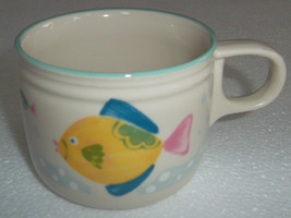 1992 Flat Cup Barrier Reef Collectible Stoneware by STUDIO NOVA - $11.99