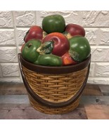 Sakura by Oneida David Carter Brown Apple Basket Cookie Jar Canister 13”... - $1,325.15 MXN