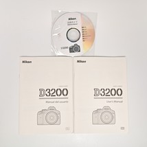 Nikon D3200 Digital Camera User&#39;s Manual Guide Book EN ES +Reference CD ... - $15.88