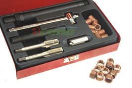 26pc Spark Plug Thread Repair Kit M14 x 1.25 w/ Metal Case - £37.75 GBP