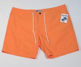 Trunks Surf &amp; Swim Co. Orange Brief Lined Swim Trunks Water Shorts Men&#39;s... - £38.55 GBP