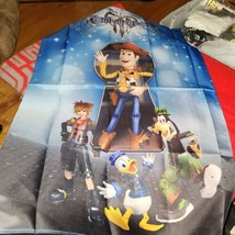 Kingdom Hearts III 41 x 27 Inch Wall Tapestry Woody Sora Donald Goofy, NEW - £10.90 GBP