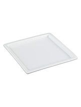 LaModaHome Flat Porcelain Square Service Plate Charger Large Decorative ... - £18.69 GBP