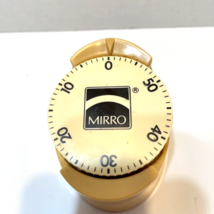 Vintage MIRRO Harvest Gold Yellow Kitchen 60 Minute Timer Mid Century Retro - £12.44 GBP