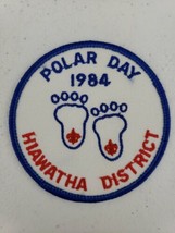 BSA Boy Scouts of America Hiawatha District Polar Day 1984 Patch Bay Lak... - £8.69 GBP