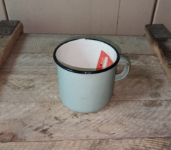 Genuine Vintage Soviet USSR Russian army soldier metal enameled cup mug ... - $36.58