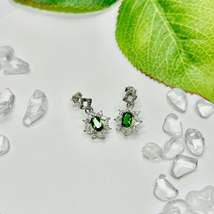 Stonelry Diopside Drop Earrings - Whispering Willows - £69.50 GBP