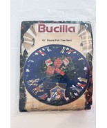 Bucilla Christmas Nativity Felt Tree Skirt 43&quot; Round Embroidery  Kit 827... - $237.59