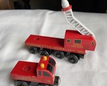 Thomas &amp; Friends SODOR FIRE DEPT. NO 36 | Fire Truck &amp; Train | Wooden Ra... - $18.76